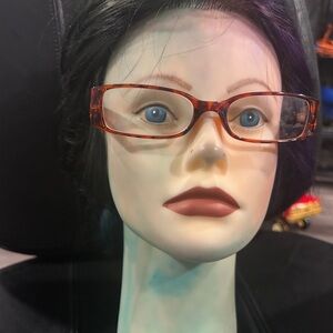 Stylish Orange Readers Glasses 1.00